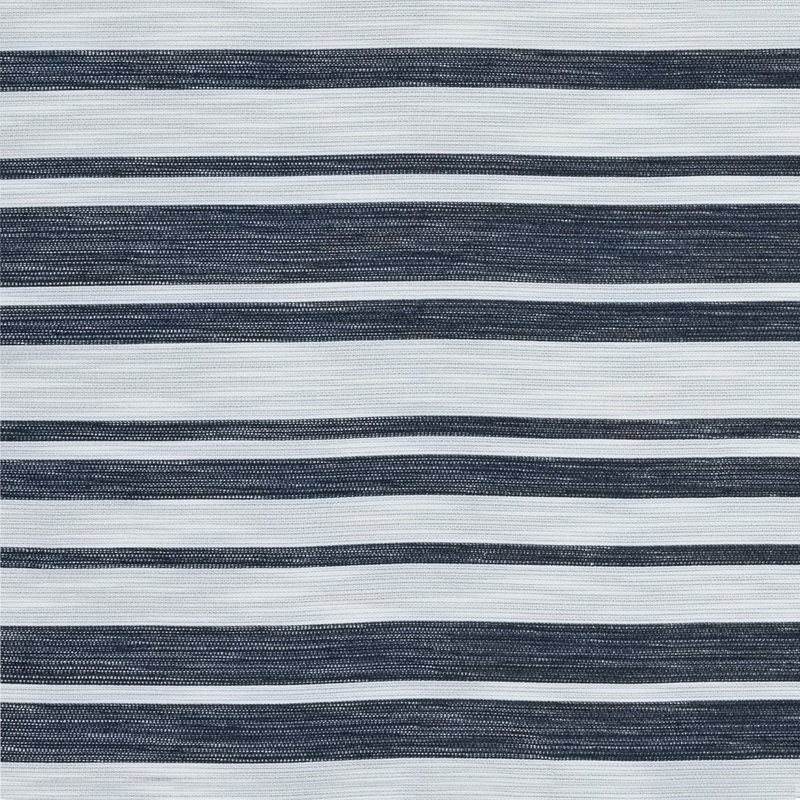 White Woven with Luminous Navy Barcode Stripes