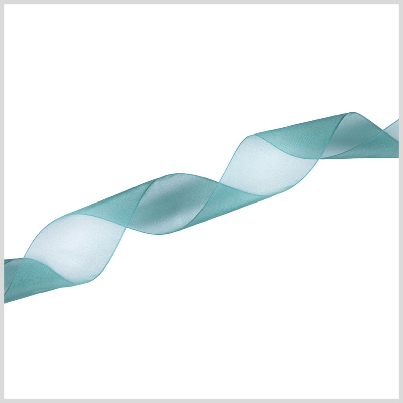 1/4″ Teal Organza Ribbon