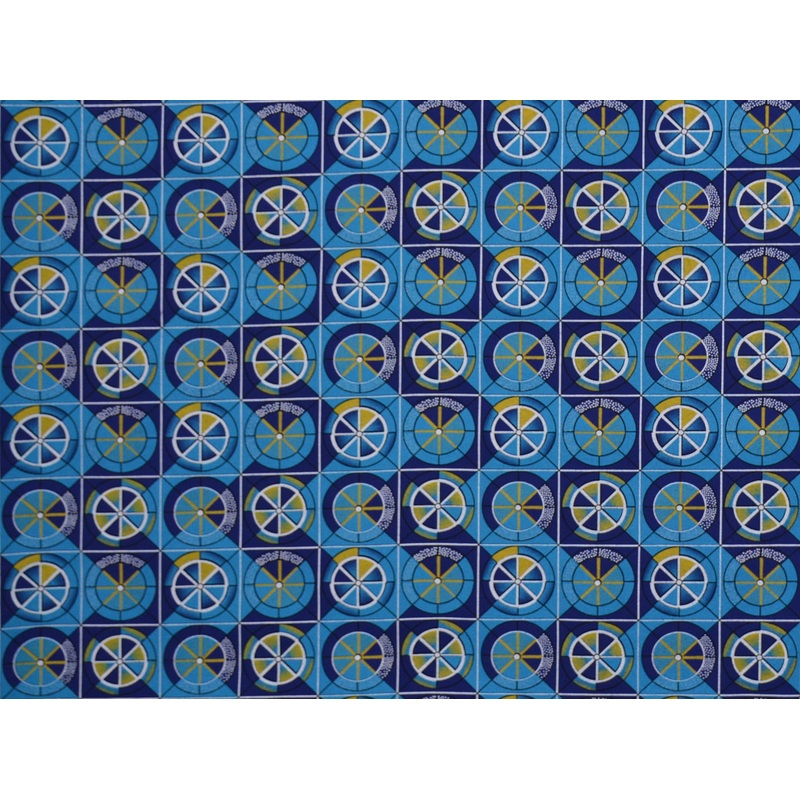140cm  Blue Diamond Printed Shwe Shwe  DR1184-69 DR1184-69