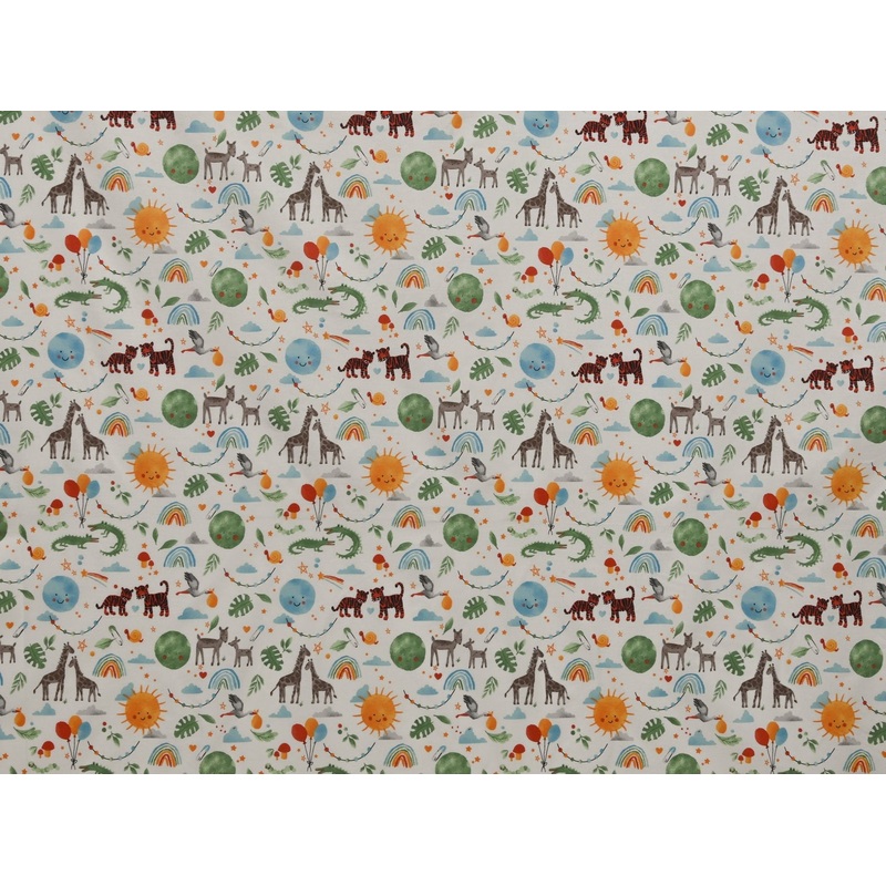 240cm Printed Cotton Curtaining CU1539-50 CU1539-50