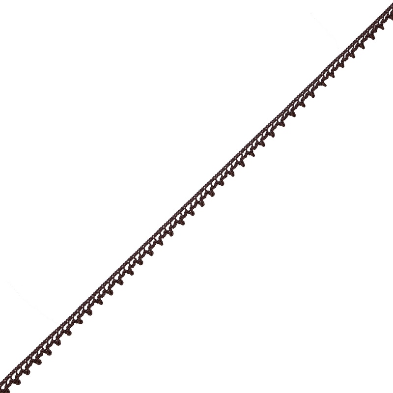 European Brown Dainty Crochet Trim – 5/16″
