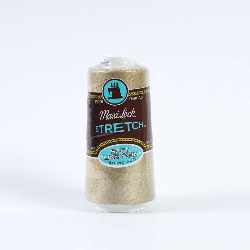 Maxi-Lock Stretch Serger Thread 2000yds – Khaki