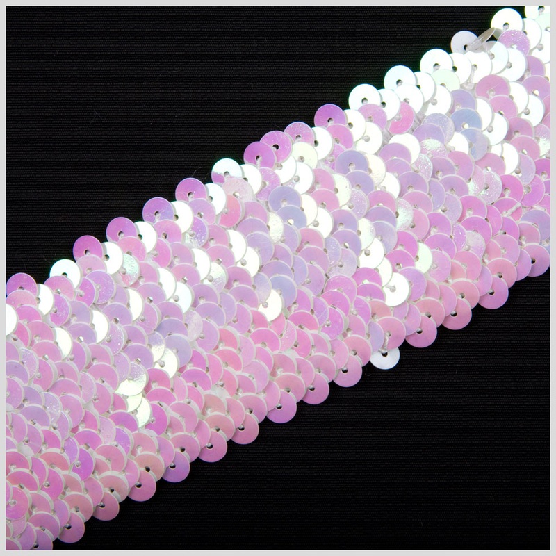 1.75″ White Stretch Sequin