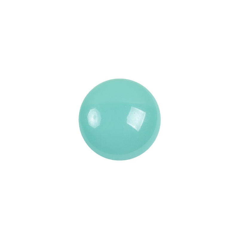 European Blue Green Self Back Glass Button – 20L/12.5mm