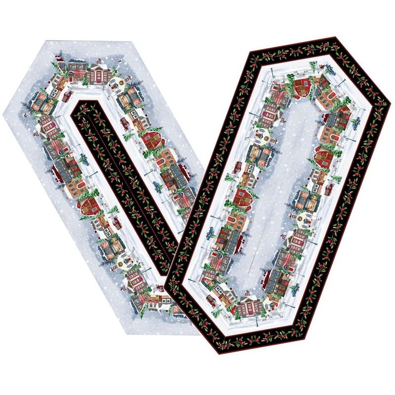 Hollyville Manor  – 60 Degree Table Runner – 15″ x 45″