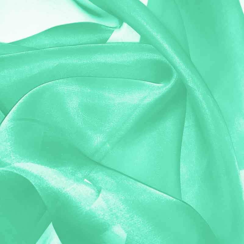 Silk Organza – Mint Green Fabric by the Yard