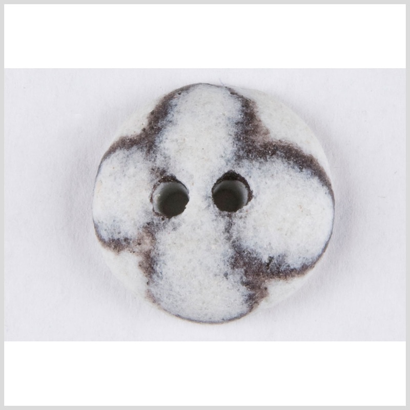 White Glass Button – 34L/21.5mm