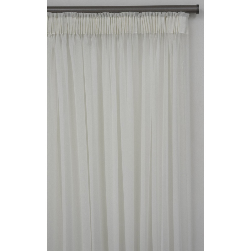 500X250cm Plain Voile Curtain Cream Z01005-2