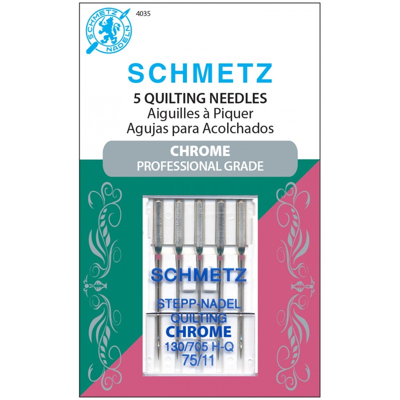 75/11 Chrome Quilting Needles