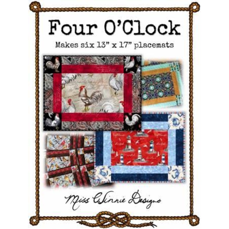 Four O’Clock Placemat Pattern – Miss Winnie Designs
