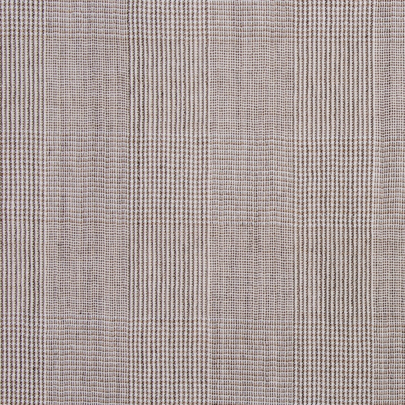 Italian Semi-Sheer Plaid Textural Wool Woven