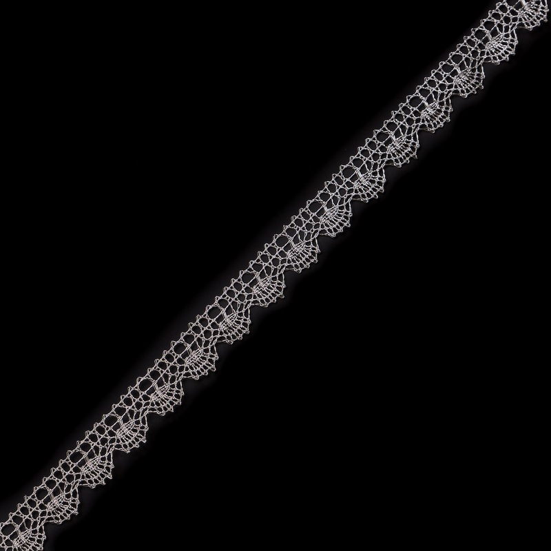 Metallic Gold Plastic Lace Trim – 0.875″