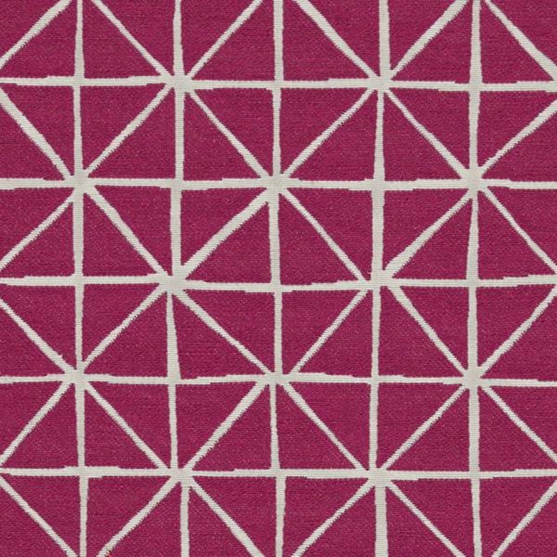 Remnant of Arc-Com Grid Flamingo Upholstery Fabric Order Product 1