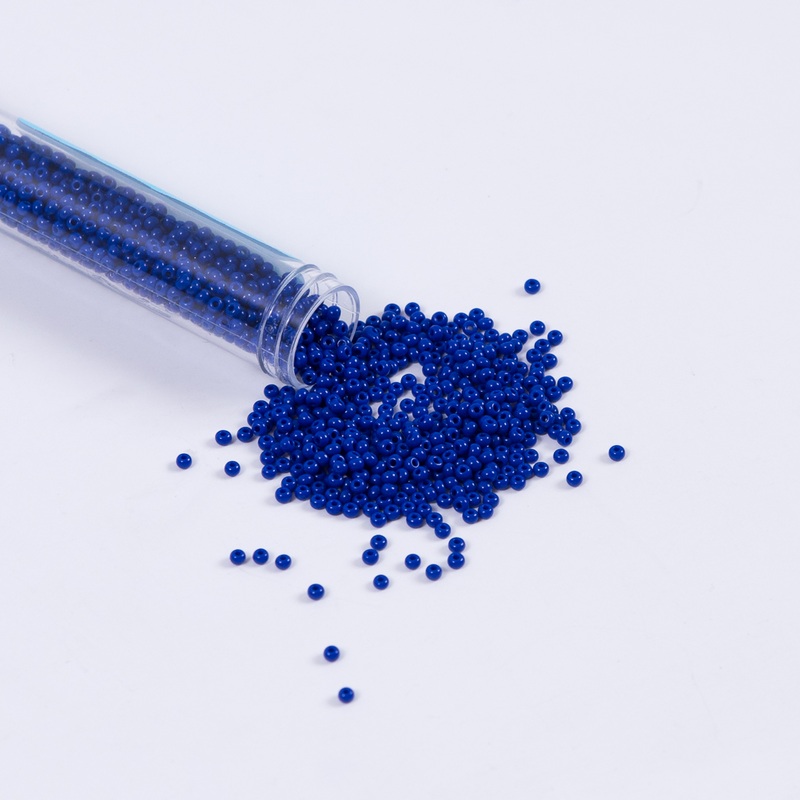 Royal Blue Opaque Czech Seed Beads – Size 10