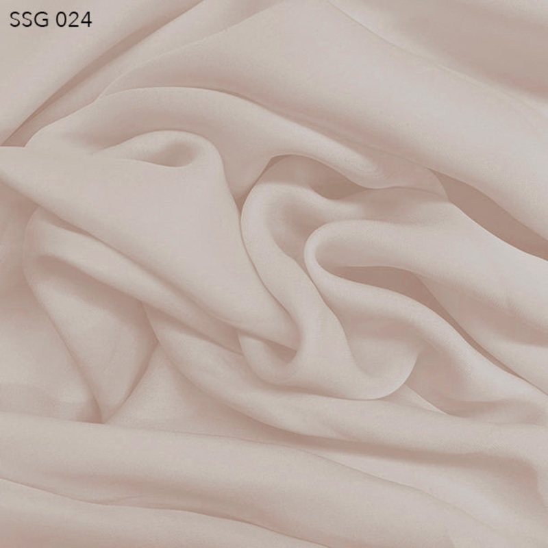 Silk Georgette – Petal Pink Fabric by the Yard