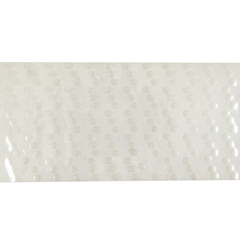Vintage Diagonal Crystal Frosted Dots on Clear Iron on Film – 4″
