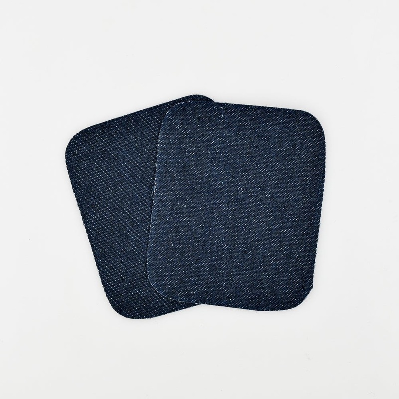 Denim Patches – Rectangle (2 Colours) Dark Blue