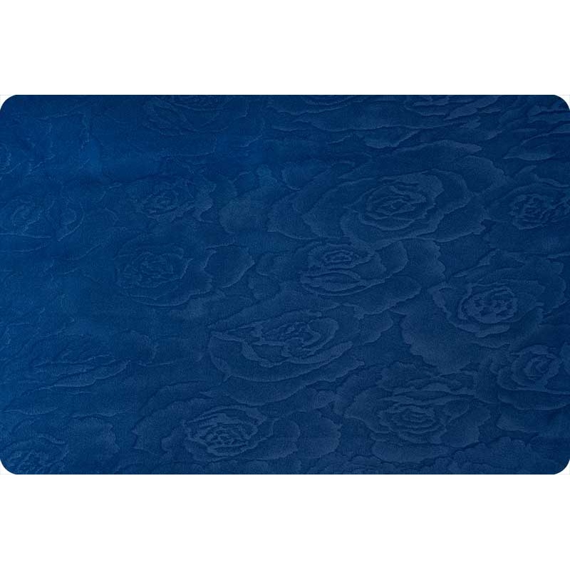 Extra Wide Rose Burnout Cuddle 3 / Midnight Blue