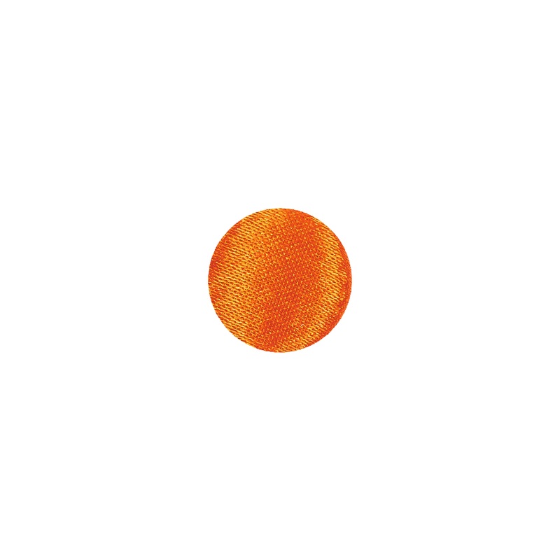 Mood Exclusive Burnt Orange Silk Covered Button – 16L/10mm
