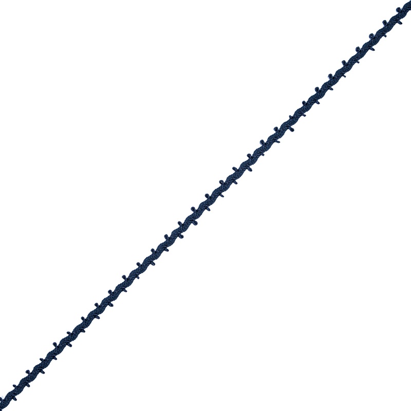 Navy European Crochet Trim – 0.25″