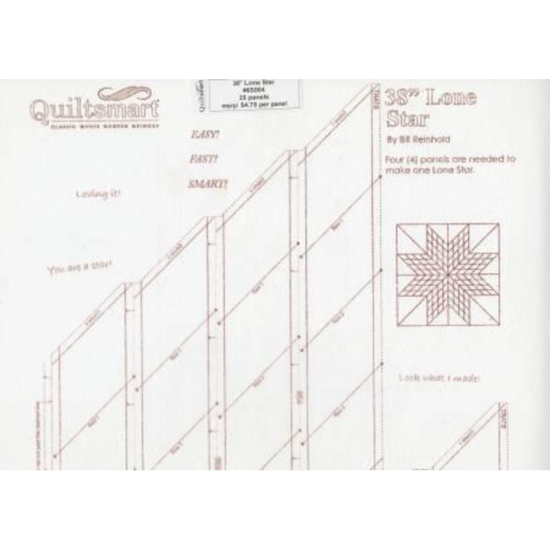 Quiltsmart One Star 38″ Panel – FOUR panels make one star