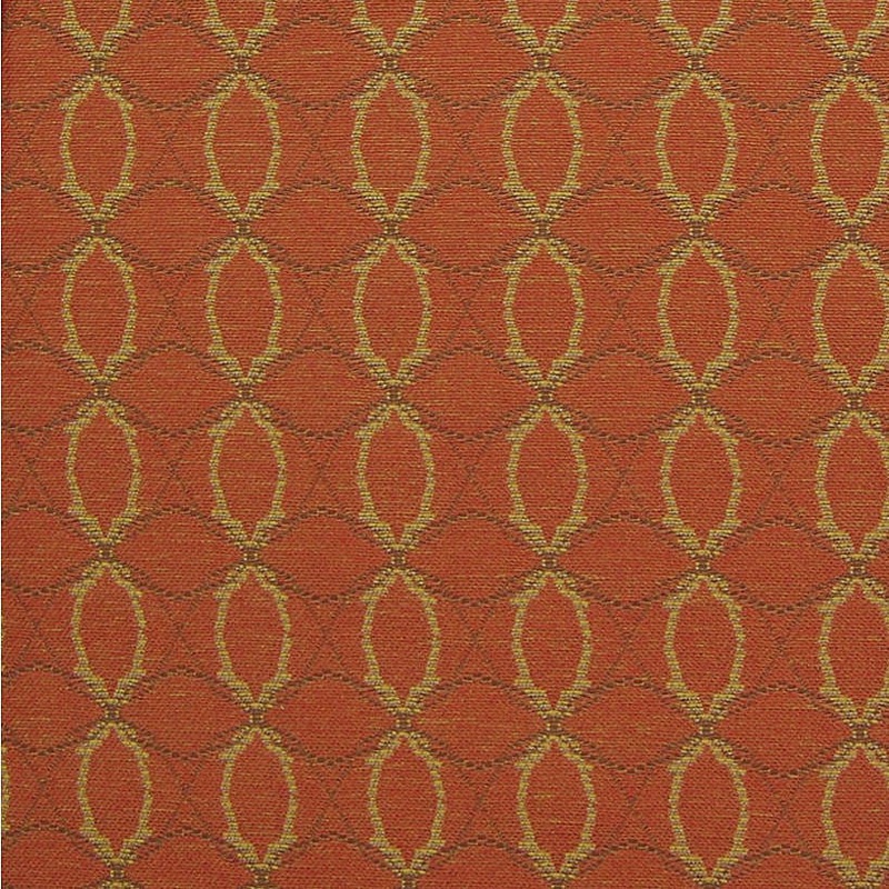 Remnant of Interlace Mango Orange Upholstery Fabric Order Product 1