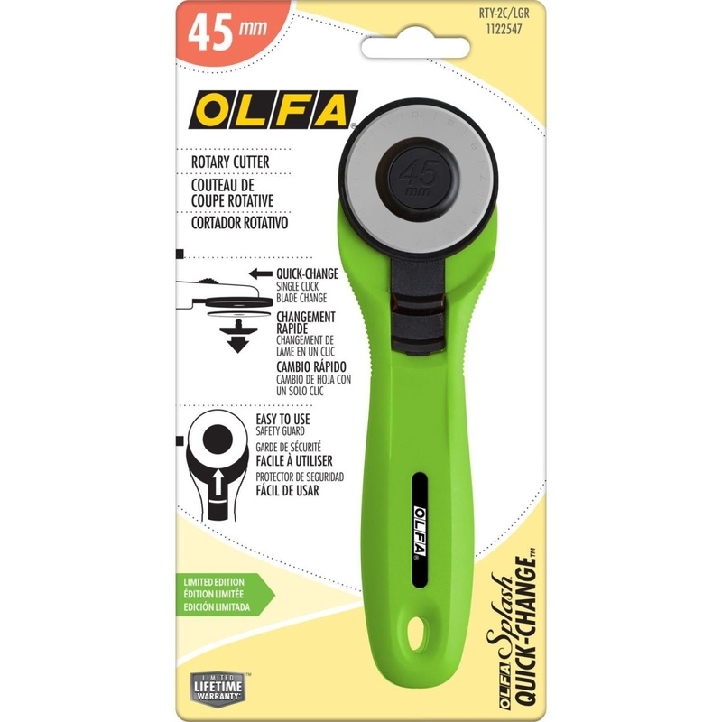 Splash Rotary Cutter 45mm – Lime Green- Limited Edition
