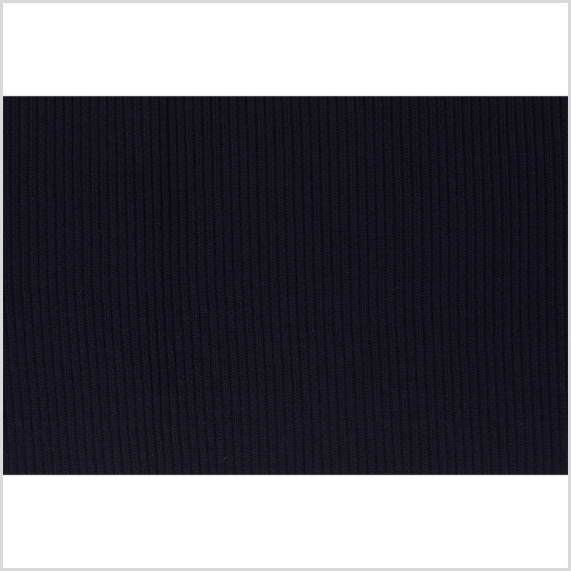 Dark Navy Rib Knit Trim – 7″ x 38″