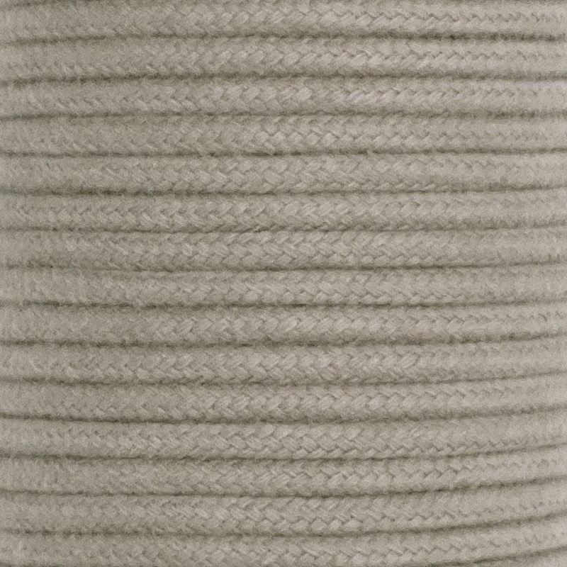 Dip Dyed Braided Cotton Cord – COBBLESTONE – 3/16″(5mm) – 50 FEET