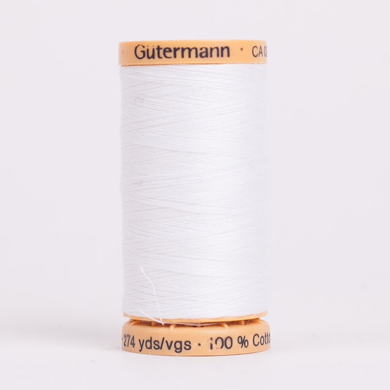 Gutermann Natural Cotton Thread 250m – 1006 White