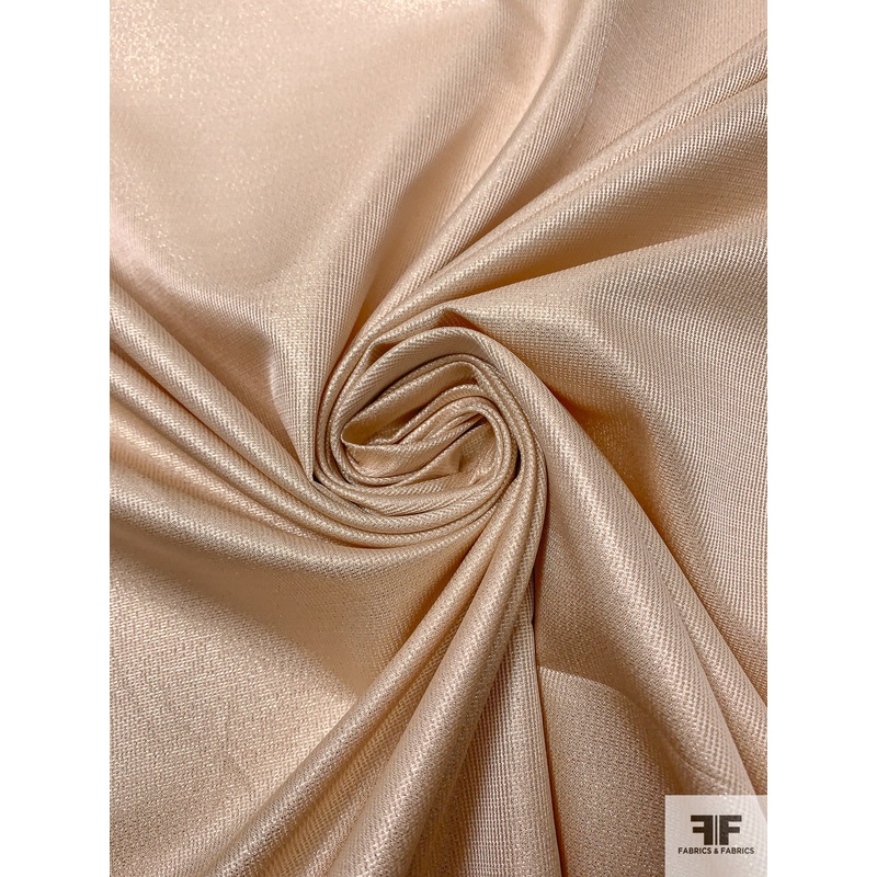 Italian Satin-Weight Lam – Soft Gold Fabric by the Yard