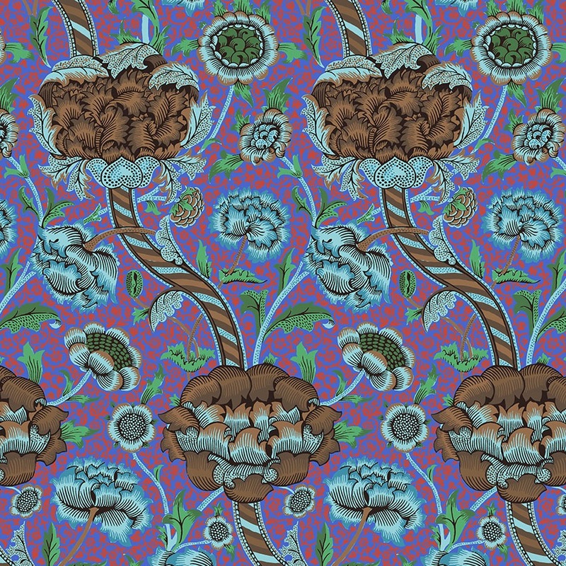 Kaffe x Morris & Co. / Wandle in Cobalt