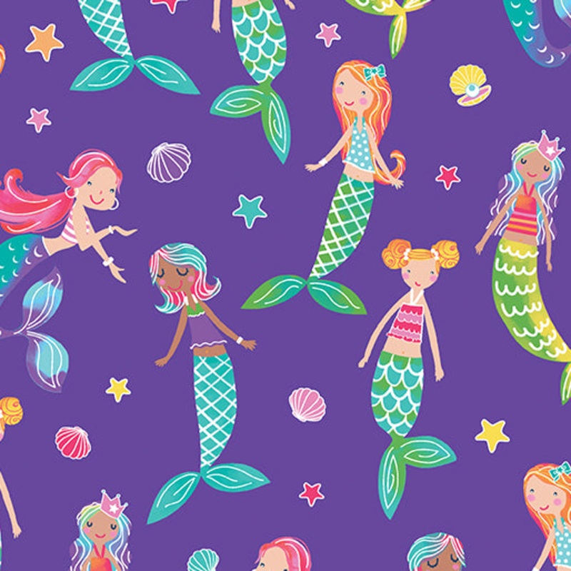 Mystical Mermaids Purple – (2)