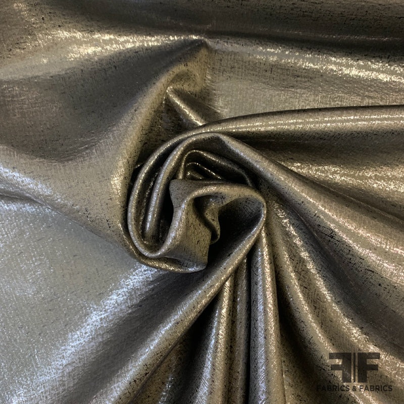 Metallic Neoprene/Scuba – Midnight Blue Fabric by the Yard