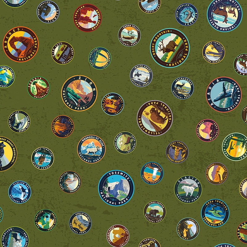 National Parks / Emblems in Avocado
