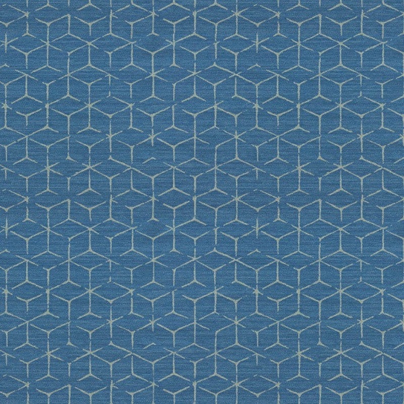Remnant of Arc-Com Itajime Indigo Blue Upholstery Fabric Order Product 1