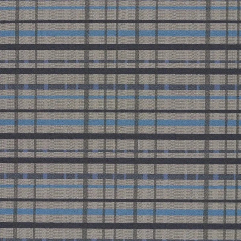 Remnant of Mayer Tattersall Cobalt Upholstery Fabric Order Product 1