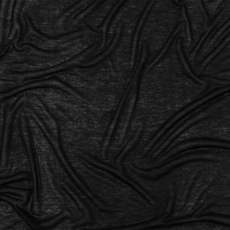 Black Lightweight Rayon Jersey