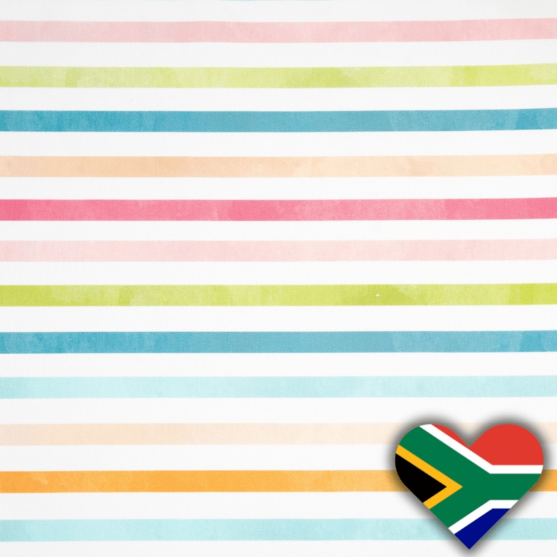 Eco Fabric Candy Stripes #674 Per Meter