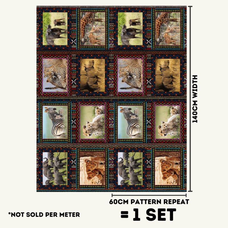 Place Mats South Africa Baby Wild Animals Per Set