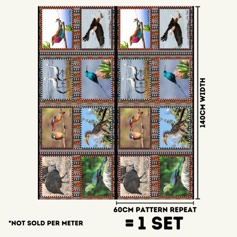 Place Mats South Africa Birds Per Set