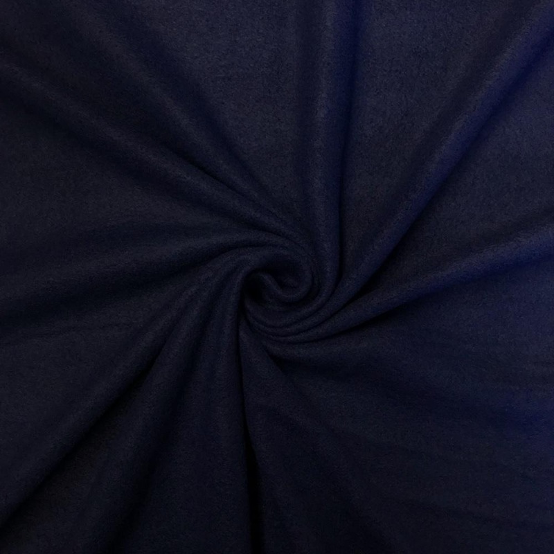 Plain Polar Fleece Navy 140cm Per Meter