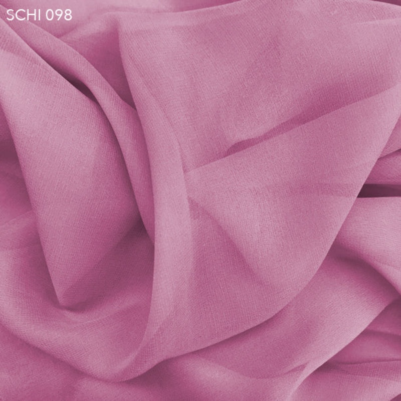 Silk Chiffon – Wild Rose Fabric by the Yard