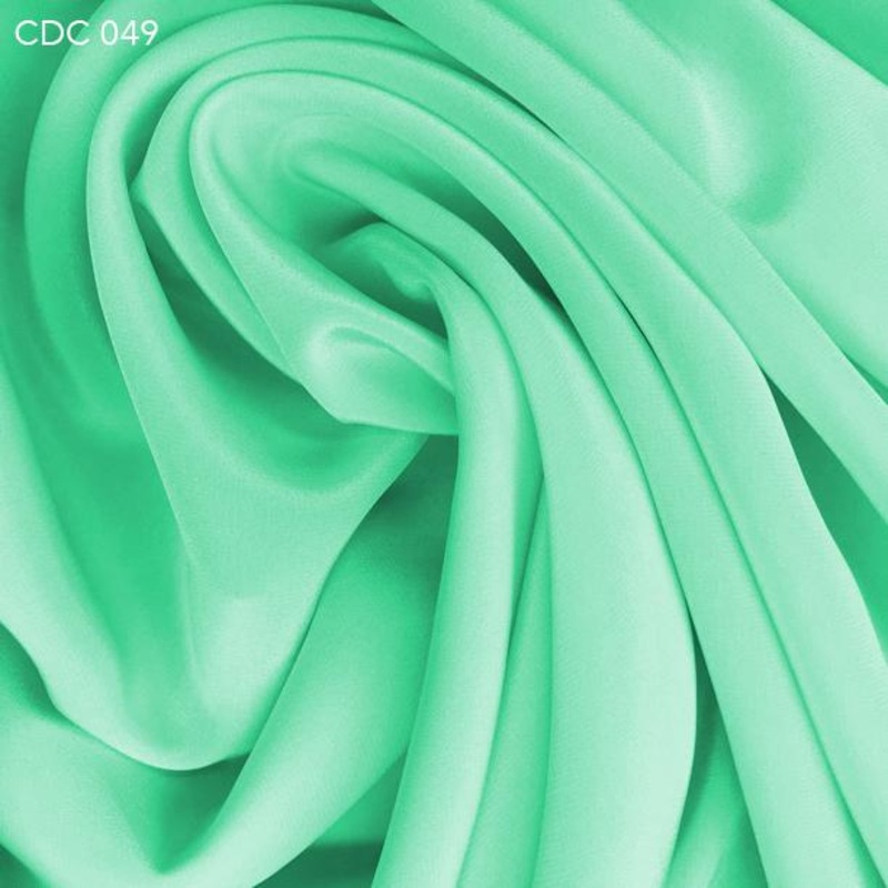 Silk Crepe de Chine – Mint Green Fabric by the Yard