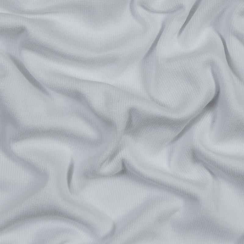 Tubular Bamboo Rib Knit – White