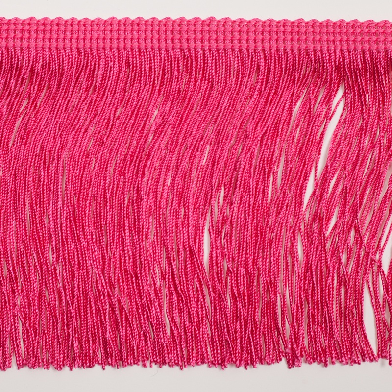 4″ European Pink Chainette Fringe Trim