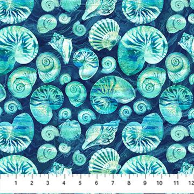 CLEARANCE – Vitamin Sea – Shells on NavyDP25418-48