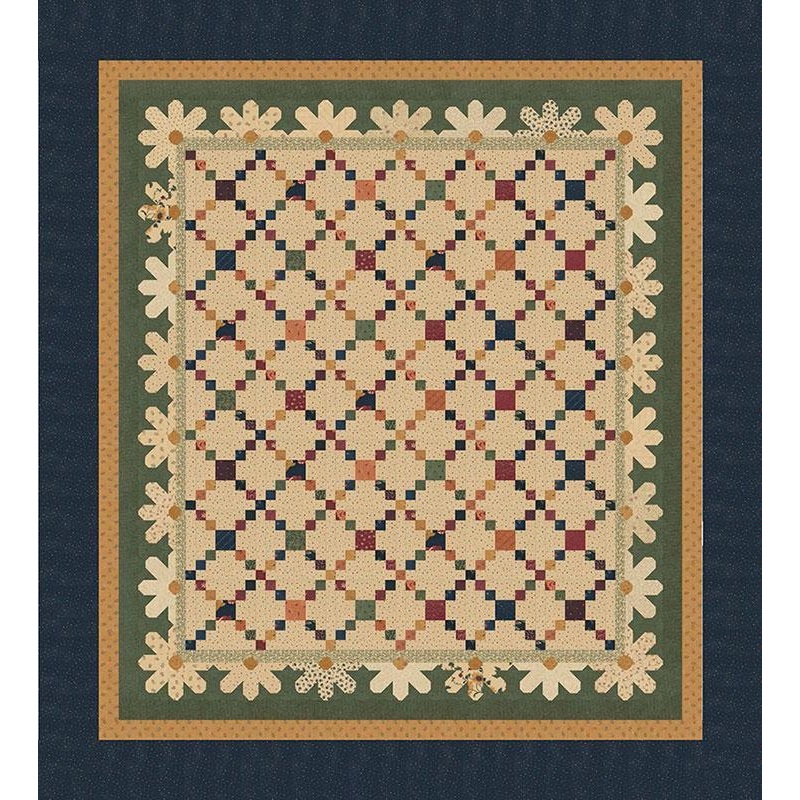 Daisy Chain Quilt Kit – Daisy Lane – Kansas Troubles – 72″ x 80″