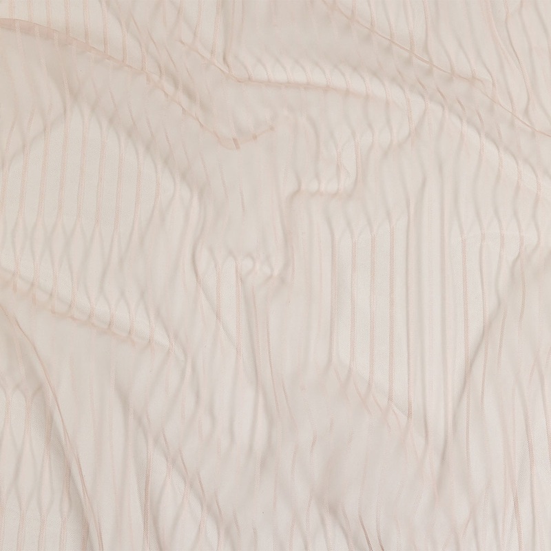Embroidery Striped Tulle – Blush – Elsinore Collection