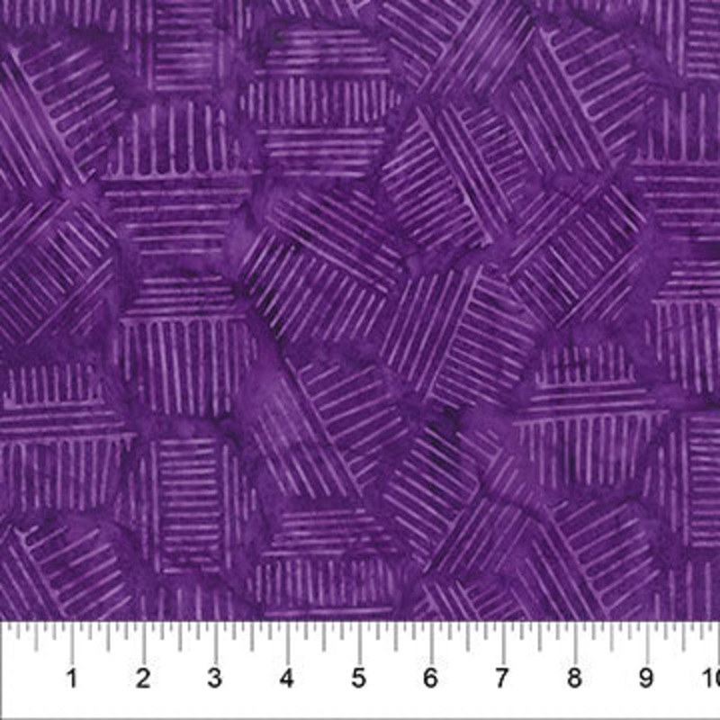 Hexies Batiks Hickory Plum
